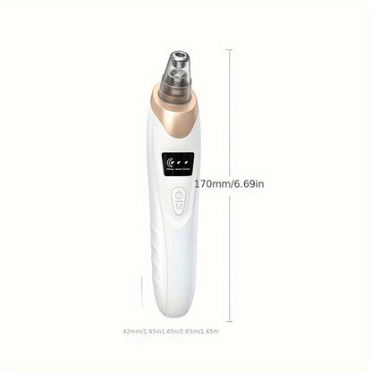 2025 New Facial Pore Vacuum Blackhead Remover, Facial Pore Cleaner - 3 Suction, 5 Probes, USB Rechargeable Facial Cleaning Kit - Adult Facial Electric Cleaning Tool, Birthday Gift, Mother'S Day