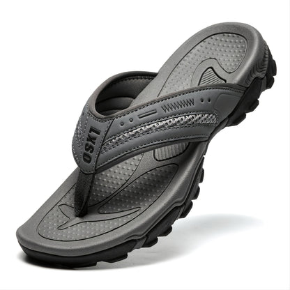 Men's Flip Flops, Outdoor Beach Thong Sandals, Arch Support Athletic Slides, Casual Lightweight Anti-skid Slippers