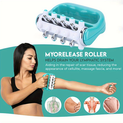 Lym Drain Massager, Fascia Release and Cuticle Removal Tool, Manual Massager, Suitable for Thigh, Hip, Legs, Back and Body