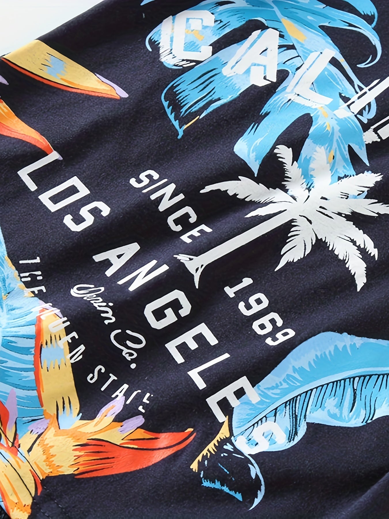 Boys "California" Leaf Casual Outfit Round Neck T-shirt & Shorts For Summer Kids Clothes