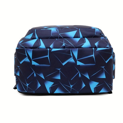 Colorblock Backpack, Casual Design Schoolbag For Travel And School Use, Large Capacity Bag