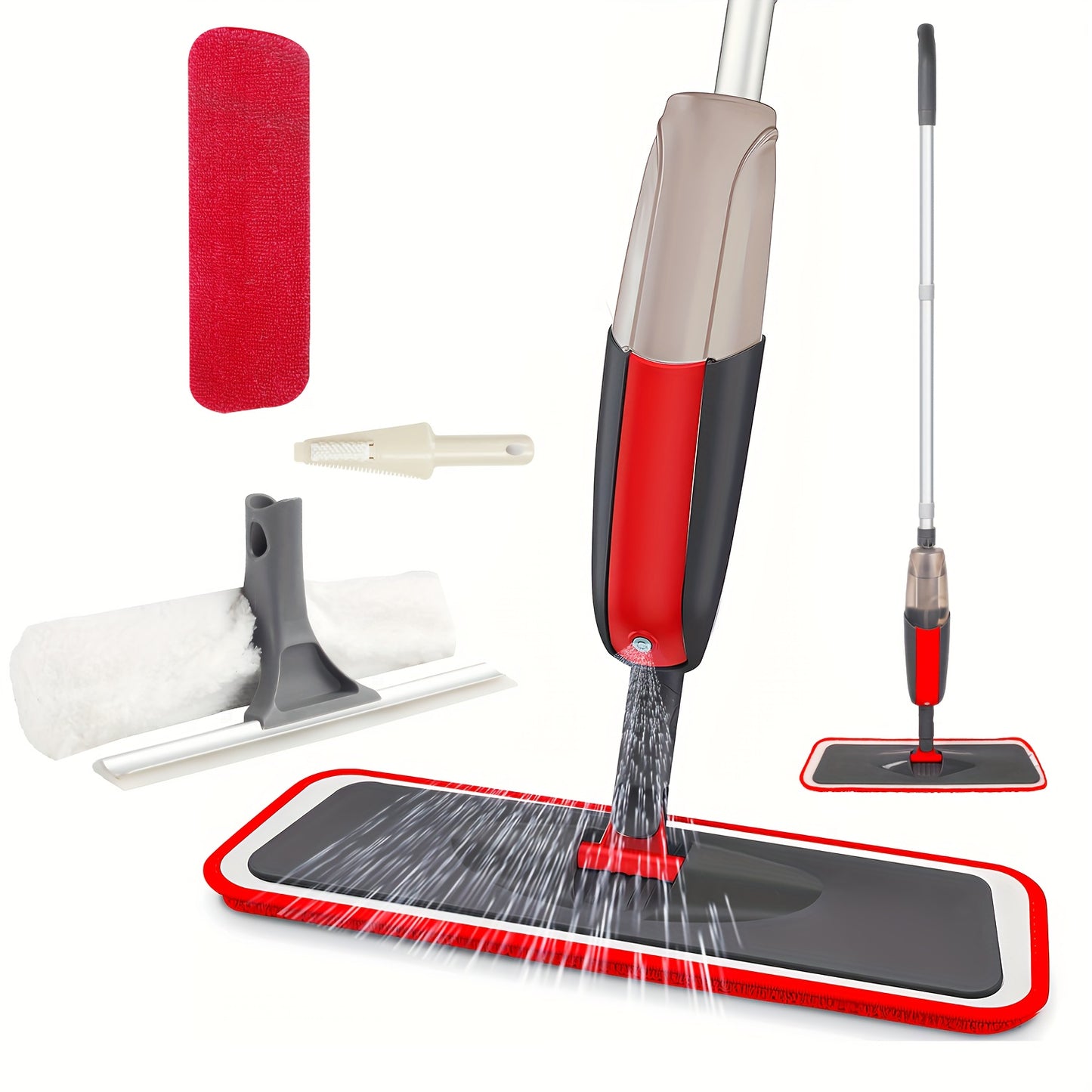 1set, Multi-purpose Spray Mop For Cleaning Floors With Extra Reusable Washable Pads And Refillable Sprayer - Wet/dry Spray Mop Set For Home And Kitchen, Hardwood, Laminate And Vinyl Planks, Cleaning Supplies, Cleaning Tool, B