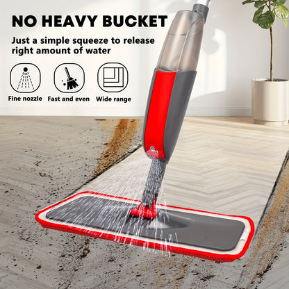 1set, Multi-purpose Spray Mop For Cleaning Floors With Extra Reusable Washable Pads And Refillable Sprayer - Wet/dry Spray Mop Set For Home And Kitchen, Hardwood, Laminate And Vinyl Planks, Cleaning Supplies, Cleaning Tool, B