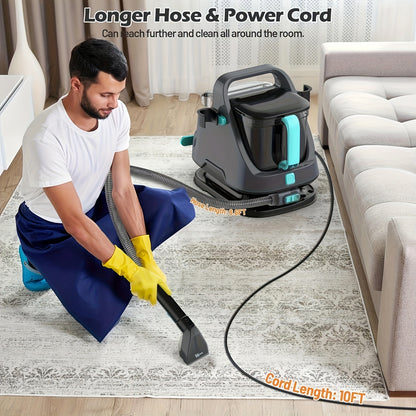 1pc HHD 14000Pa Powerful Pet Stain Remover Carpet Cleaner, 650W Handheld Upright Vacuum with Multi-Function Tools, Electric Powered 220-240V with EU Plug for Sofas, Curtains, and Home Use
