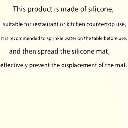 Extra-Thick Silicone Pastry Mat 50.04x39.88cm - BPA-Free, Non-Stick & Slip-Resistant for Baking, Pizza & Cake Dough - Ideal Kitchen Gadget