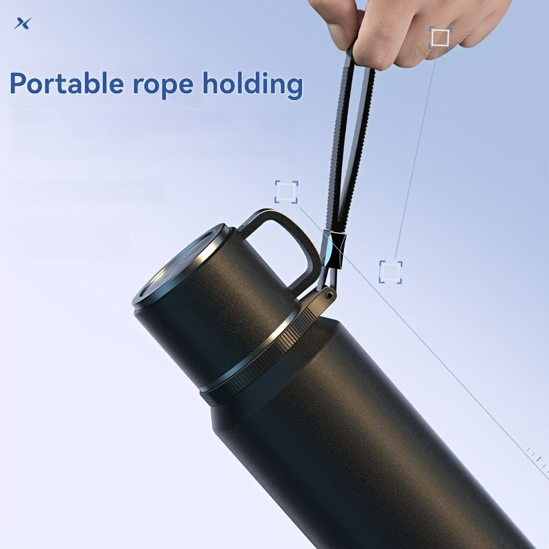 Explore The Insulated Cup, NMREI Stainless Steel Insulated Cup with Lid And Handle, One-Click Opening, Suitable for Outdoor, Camping, Car