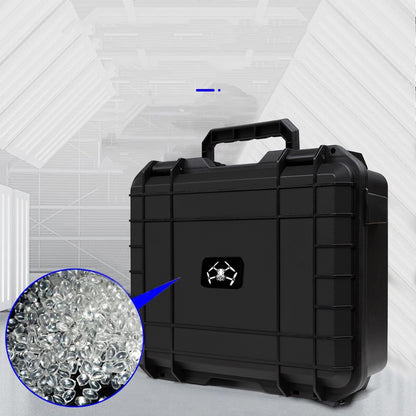 Estojo de transporte protetor para DJI Mini 3/4 e Mini 3/4 Pro, com pega antiderrapante para facilitar o transporte e fecho reforçado.