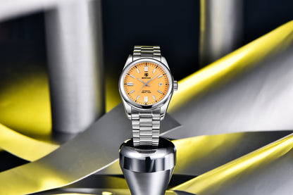 1pc BENYAR Men's Mechanical Wristwatch, 10Bar Waterproof Automatic Watch, Stainless Steel Sports Diving Watch For Men, Ideal choice for Gifts