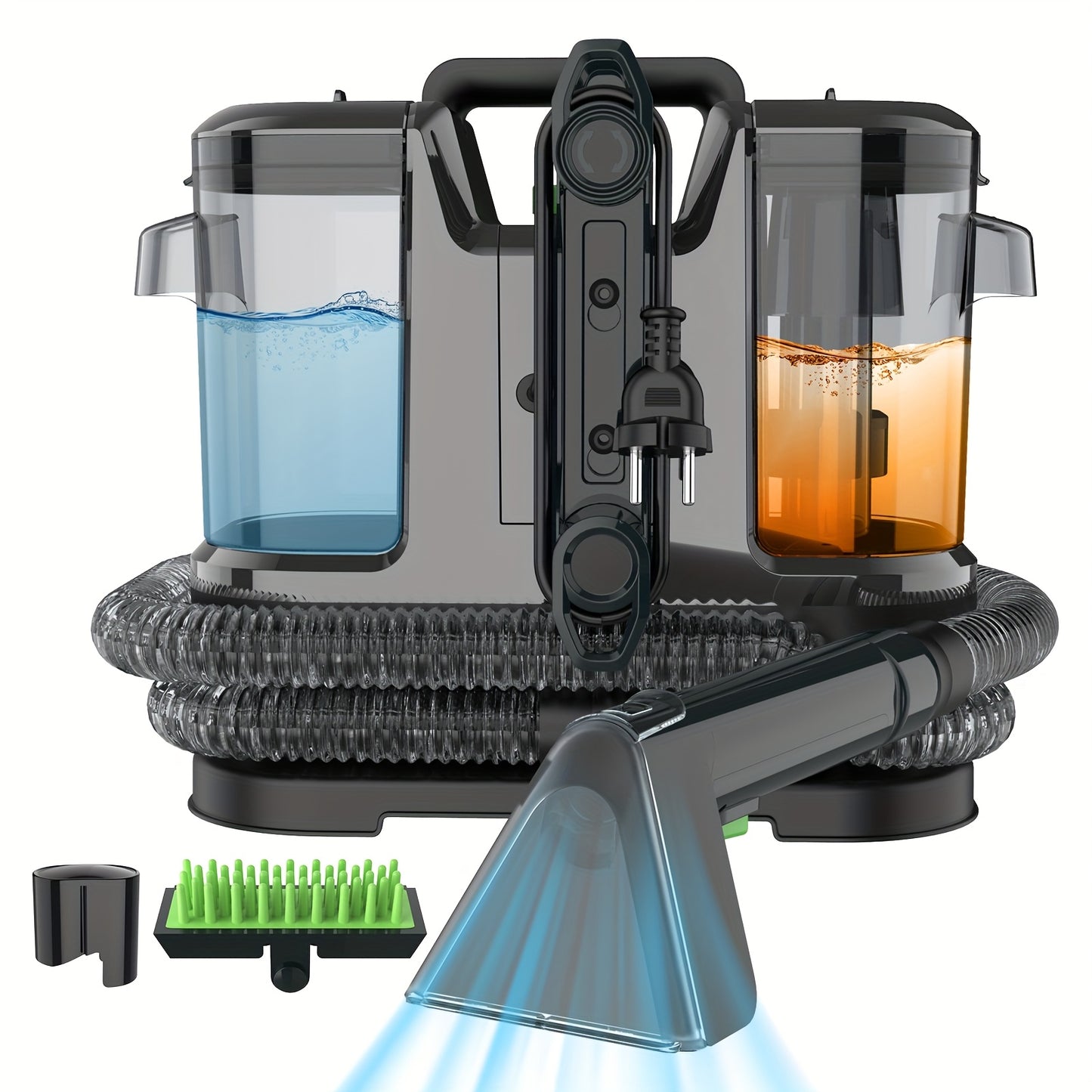 450W 12Kpa Powerful Carpet & Upholstery Cleaning Machine - Heavy-Duty Multifunctional Vacuum with Smart Wet/Dry Suction, Carpet/Car/Window/Wall/ Cleaner, Compact Corded Vacuum Cleaner for, Sofa,, Carpet (European Plug)