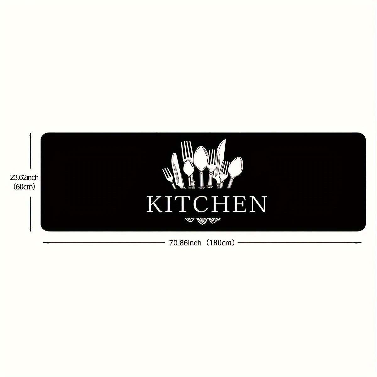 1pc, Soft Thickened Kitchen Mat, Non-slip Oil-proof Floor Mat, Waterproof Runner Rug, Dirt-resistant Floor Mat, Machine Washable, Entrance Doormat, Kitchen Living Room Laundry Bathroom Water-absorbing Floor Mat Set, Room Deco