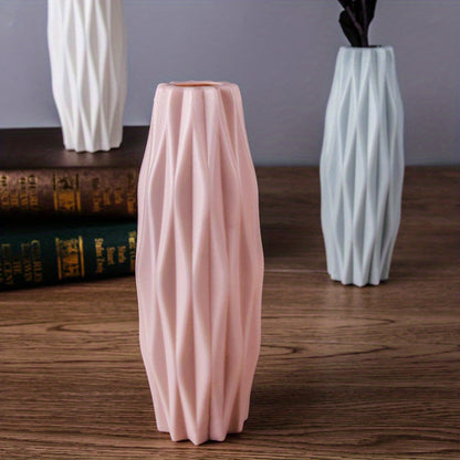 1pc, Nordic Plastic Vase, Creative Modern Vases, Nordic Style Flower Arrangement, Simple Flower Vases Decor, Scene Decor, Room Decor, Wedding Supplies, Wedding Favors (Flowers Not Included)