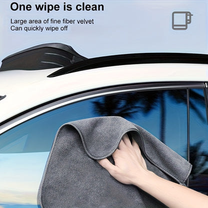 5/2pcs Luxury Microfiber Car Washing Towel, Soft Drying Cloth for Car Body with Double Layer of Thickened and Highly Absorbent Plush