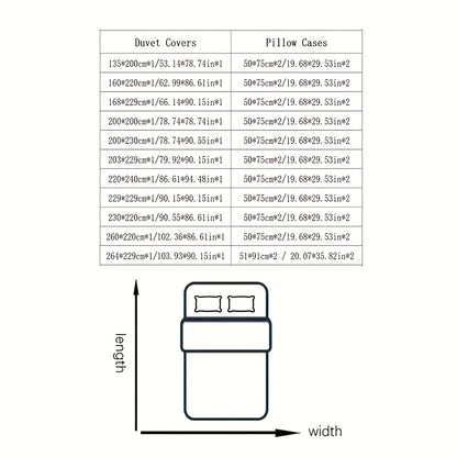 3pcs Printed Duvet Cover Set, Minimalist Bedding Collection – Soft & Comfortable for Bedroom or Guest Room (1 * Duvet + 2 * Pillowcases), Excludes Inserts, Bed Cover Set, Christmas Bedding, King Size Duvet Cover Set, Bed Sh