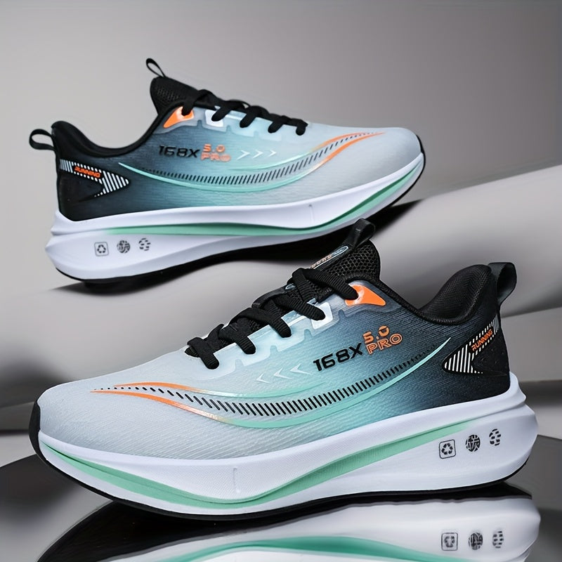 Men'S Running Shoes – Lightweight, Breathable, Soft Cushioned Sole, Suitable for Road and Outdoor Use, Multi-Functional Anti-Slip Sneakers for Marathon, Triathlon, Trail Running, Cycling Training, Gym, Aerobic Exercise, Hik