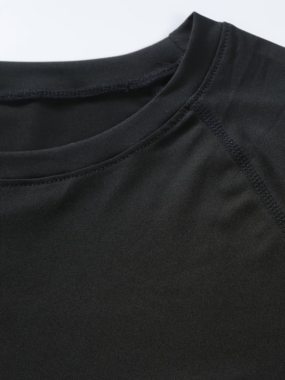 Men's Slimming Long Sleeve T-shirt, Compression Sweat Fitness Training Base Layer, Men's Waist Sculpting Sports Shapewear