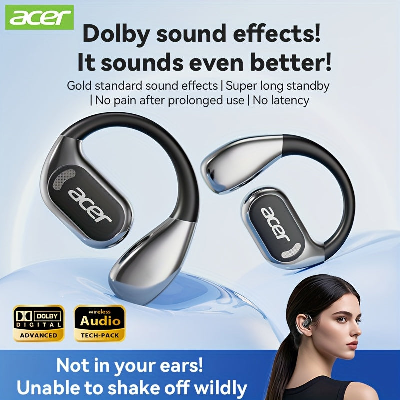 Acer OHR510 Pure Bass Sound Wireless Wireless Earbuds - New Model Over-Ear Design, Long Battery Life, High-Quality Sound for Sports
