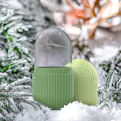 1pc Ice Roller for Face - Fragrance-Free, Battery-Free Skincare Tool for Glowing Light Beige- Ideal for Daily Facial Care & Massage