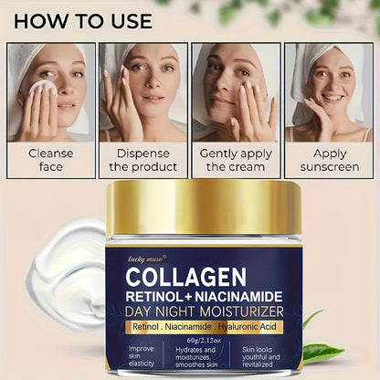 Lucky Musn Collagen Retinol Niacinamide Day and Night Moisturizer