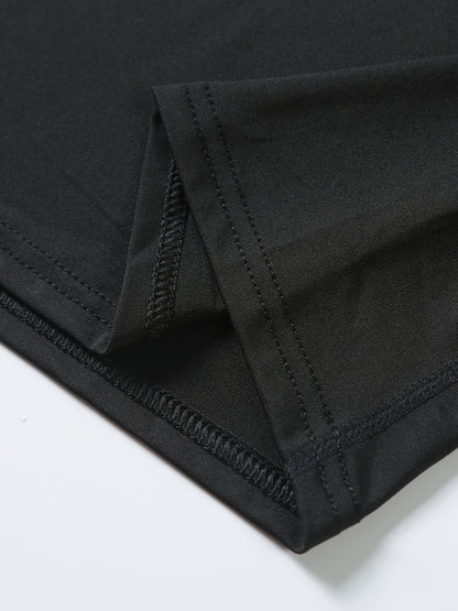Men's Slimming Long Sleeve T-shirt, Compression Sweat Fitness Training Base Layer, Men's Waist Sculpting Sports Shapewear