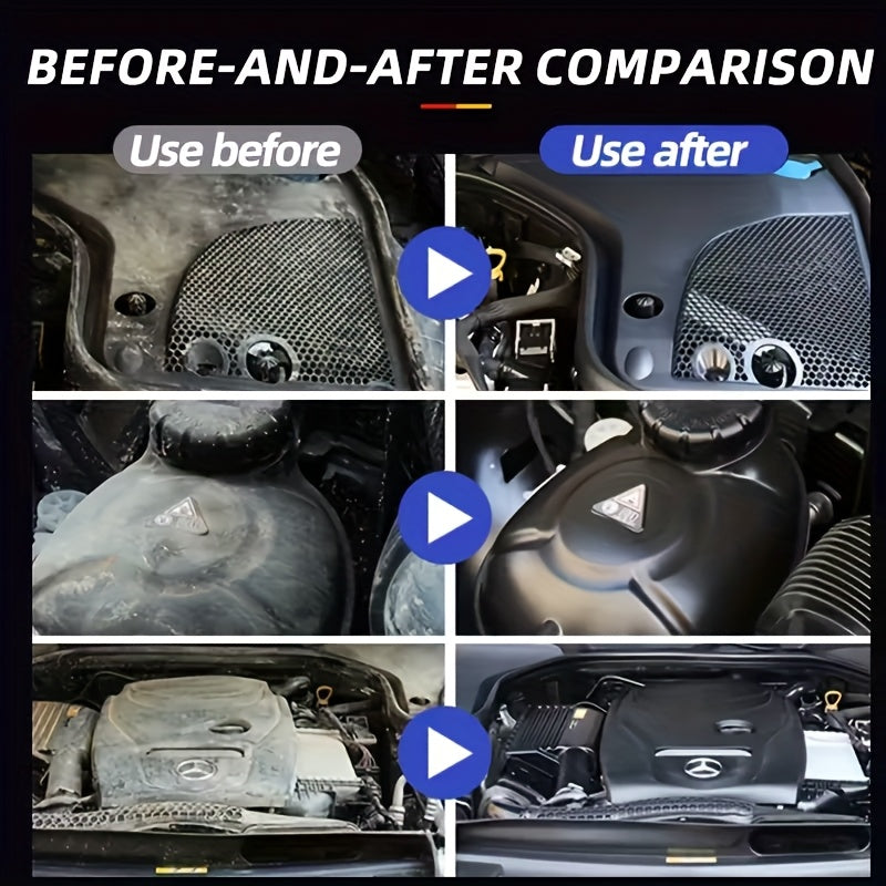 YYLFD All-in-One Engine Bay Renewal Kit - 190ml High-Performance Corrosion-Resistant Engine Spray, Instantly Restores & Car Engine Bay, Compatible with Cars, Trucks, SUVs, Vans - Before & After Results, Maintenance