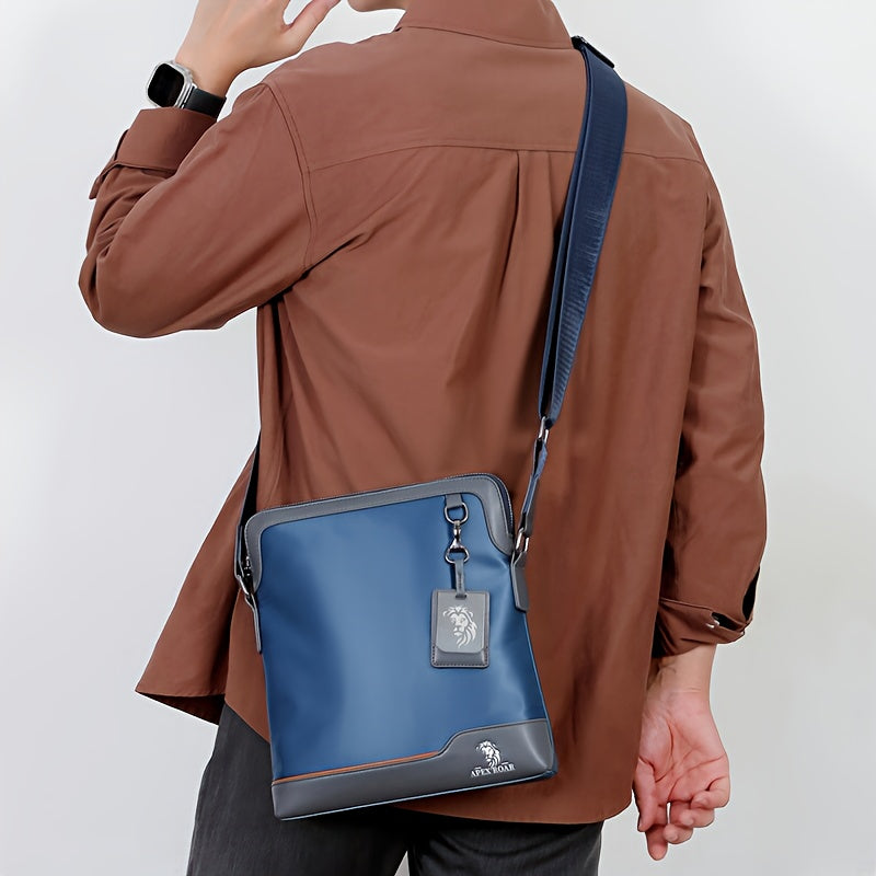 Men'S Crossbody Bag with Tablet Compartment - Messenger Bag, Passport Holder & Adjustable Strap - Sleek Royal Blue - Durable Everyday Carry for Travel, Gym, Commute - Perfect Gift for Men (Halloween, Christmas) - Compatible w