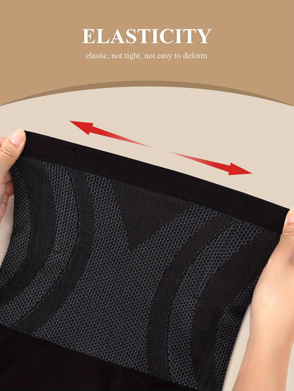 MIOTAN Women'S High-Waist Tummy Control Briefs - Breathable Nylon Pants, High Elasticity, No-Slip, Butt Lifting, Elegant Solid Color Design for Fitness & Daily Wear (1XL-5XL), Leggings, Sleek Underwear, Comfortable Fit