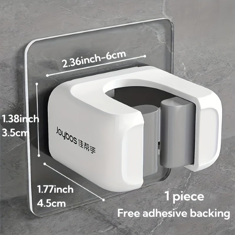 2pcs Wall Mounted Mop and Broom Holder, No-Drill, Wall-Mounted Storage Rack, Bathroom Storage Rack for Kitchen and Bathroom, Multifunctional Tools Storage Clip for Bathroom Kitchen Garden, Cleaning Accessories, Household Gadg