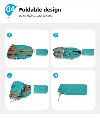 Portable Outdoor Sports Backpack, Ultralight Large Capacity Folding Backpack, Suitable For Mountaineering Hiking Cycling Travel Business Trip Commuting Fitness, Water-resistant Wear-resistant Backpack Christmas, Halloween and