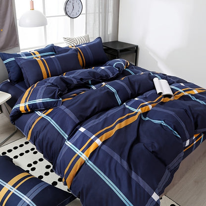 4pcs New Comfortable Breathable Four-Piece Bedding Set (2 Pillowcases, One Quilt Cover, One Bed Sheet) True Love Forever
