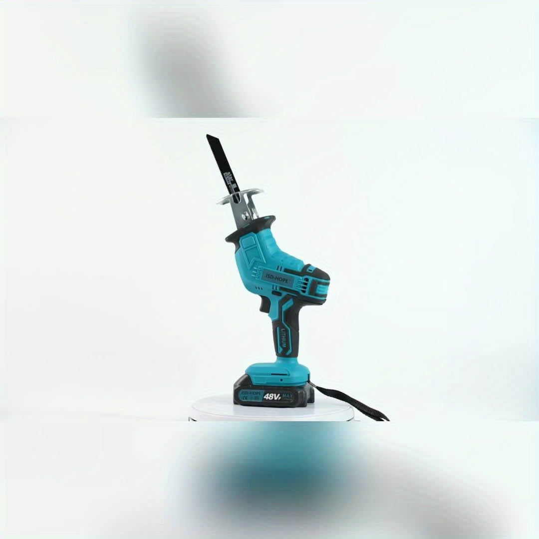 JSD-HOPE - Serra Elétrica Recíproca Similar à Motosserra (Simulação) - Serra elétrica portátil com bateria de iões de lítio, compatível com as lâminas A23/A33/A43/A53, ficha europeia (220-240V) para projetos de jardinagem e paisagismo.