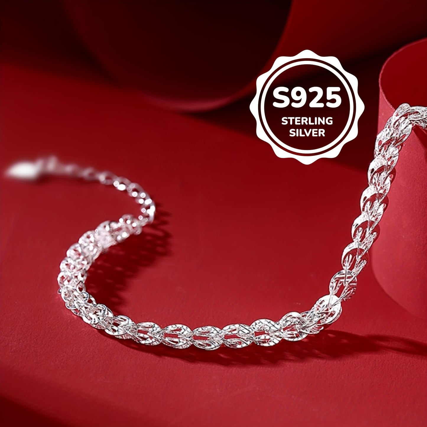 925 Sterling Silver Phoenix Tail Bracelet Female Simple Minimalist Bracelet Jewelry Silver Color