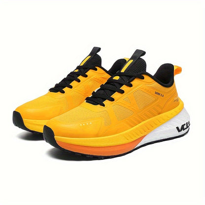 Fashionable athletic shoes for men and women - Lightweight casual running shoes, all-season comfort, round toe lace-up sneakers, breathable woven fabric, EVA sole, universal fit.