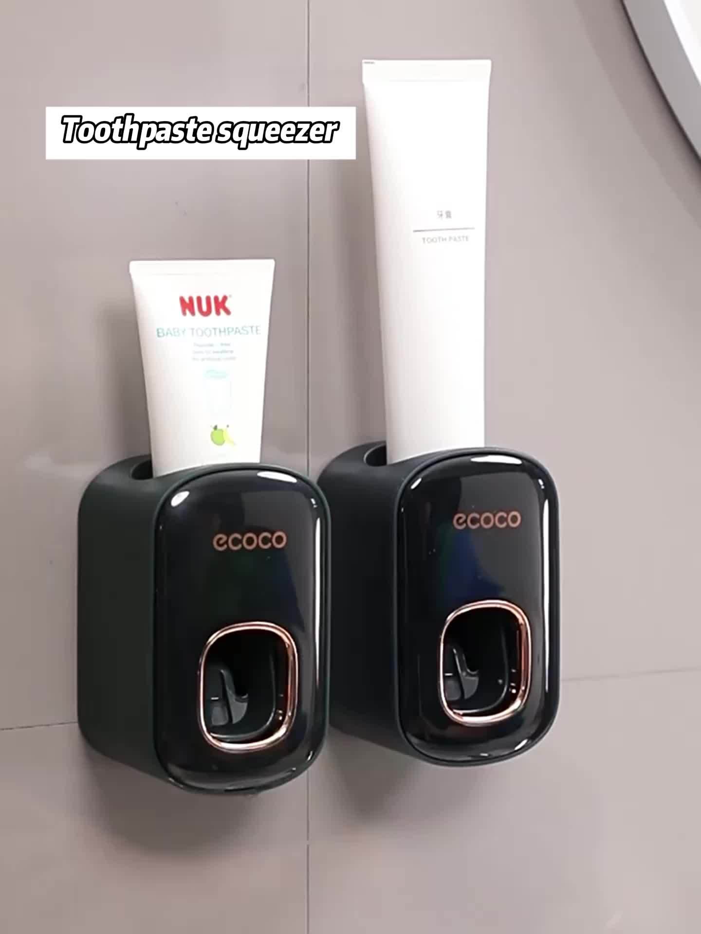Elegant Wall-Mounted Automatic Toothpaste Dispenser - No Electricity Required