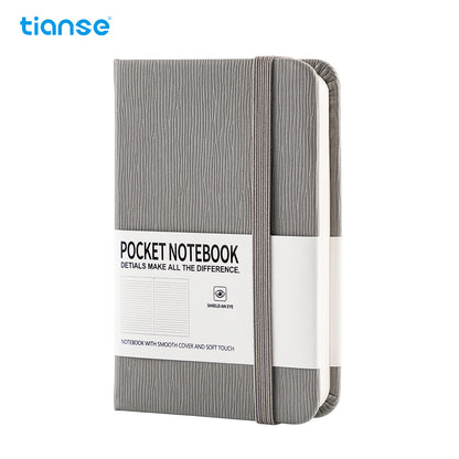 1pc TIANSE A7 Lined Pocket Journal Notebook, 100 Pages, Small, 3.15 Inches X 4.33 Inches - 100 Gsm Thick Paper, Hardcover