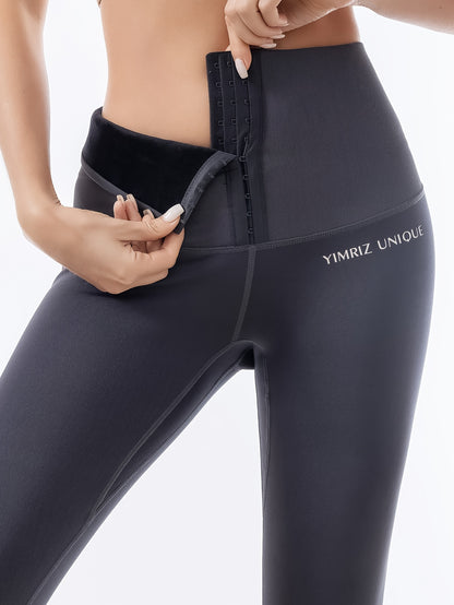 Women's Winter-Ready Fleece Tummy Control Yoga Leggings - Perfect For Activewear!