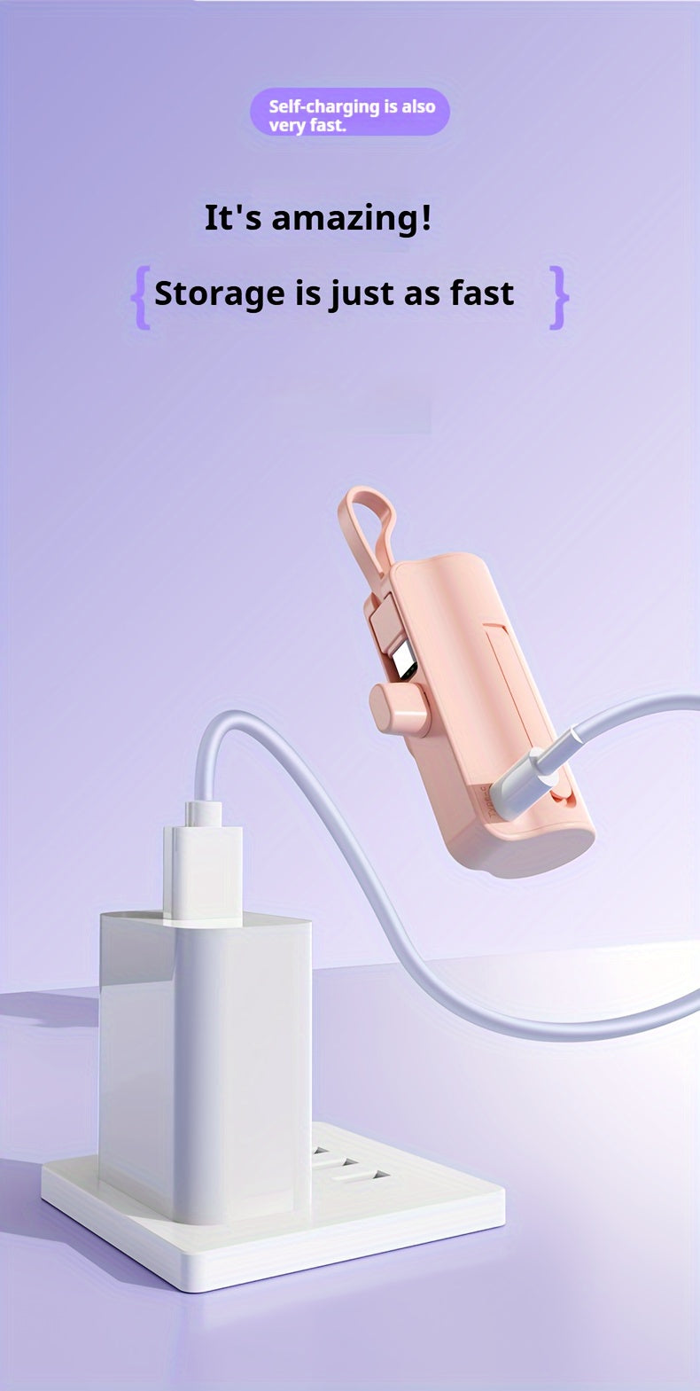 BYGP 5000mAh Mini Portable Charger, USB Type-C, Universal Emergency Power Bank for iPhone 14/13/12 Pro Max, iPad Pro, Samsung Android, Compact Travel Phone Charging Backup Battery Pack, Rechargeable ≤36V