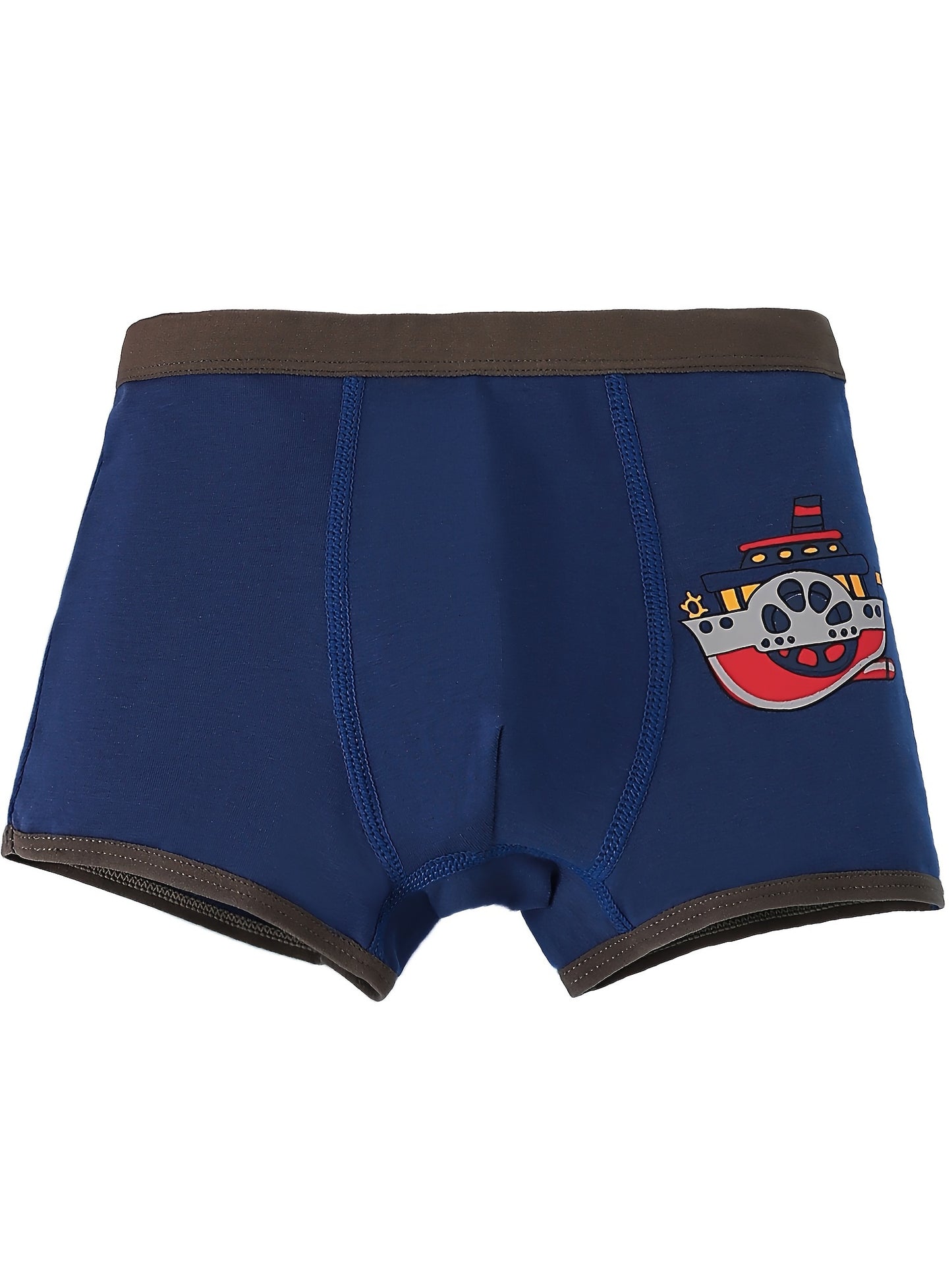 5 Pcs Toddler Boys Underwear 95% Cotton Soft Breathable Cartoon Dinosaur Pattern Comfy Boxers Briefs Under 12 Years