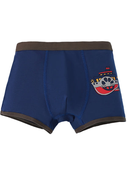 5 Pcs Toddler Boys Underwear 95% Cotton Soft Breathable Cartoon Dinosaur Pattern Comfy Boxers Briefs Under 12 Years