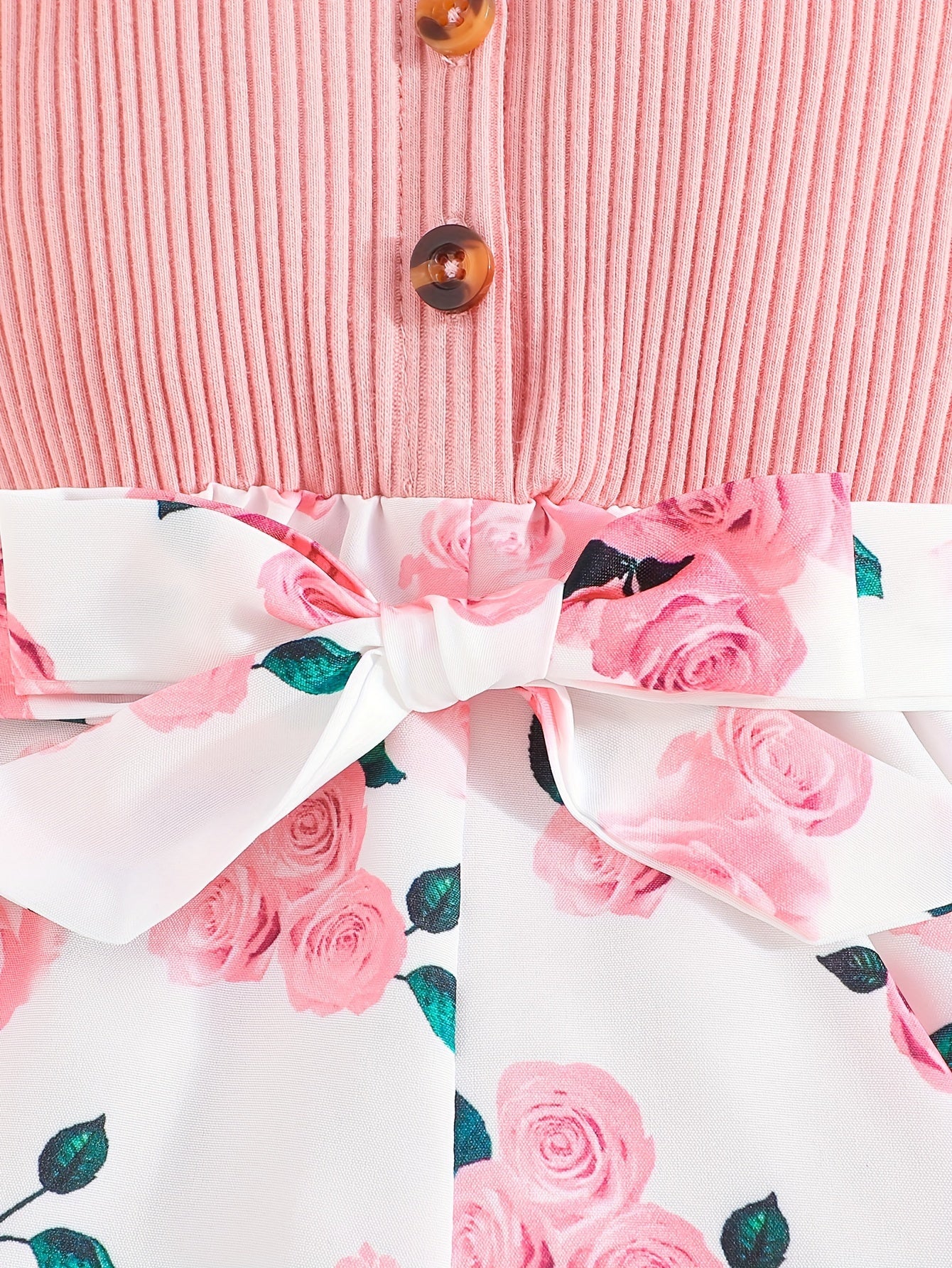 Girls' Summer Casual Floral Print Off-Shoulder Jumpsuit with Adjustable Waist Belt - Lightweight Breathable Shorts for Outdoor Play & Daily Wear, Blue & White Flower Design, Perfect for Weekend Outings, Cute Outfits for Girls