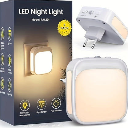 Under Cabinet Light, Plug-in LED Night Light, 1pc or 2pcs, with Motion Sensor, Supports 10%-100% Dimming. Suitable for Offices, Staircases, Hallways, Bedrooms, Basements, Garages, Under Cabinet Lighting, Under Cabinet Lights