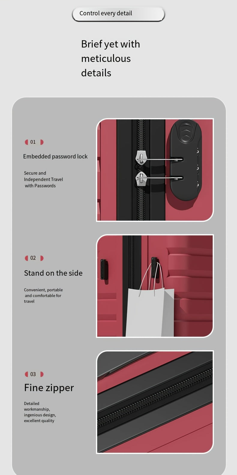 3pcs Set 20inch Travel Suitcase +Travel Bags+Toilet bag New Model Luggage Bag Durable and Suitcases Carry on Luggage, Luggage for Travel, Luggage Set, Luggage for Women, Luggage Set for Women, Expandable Carrier Set, Travel S