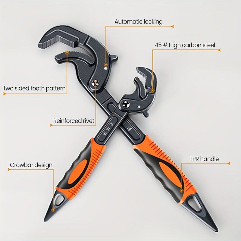 Universal Wrench Multifunctional Opening Wrench Adjustable Ratchet Spanner Hand Repair Tools