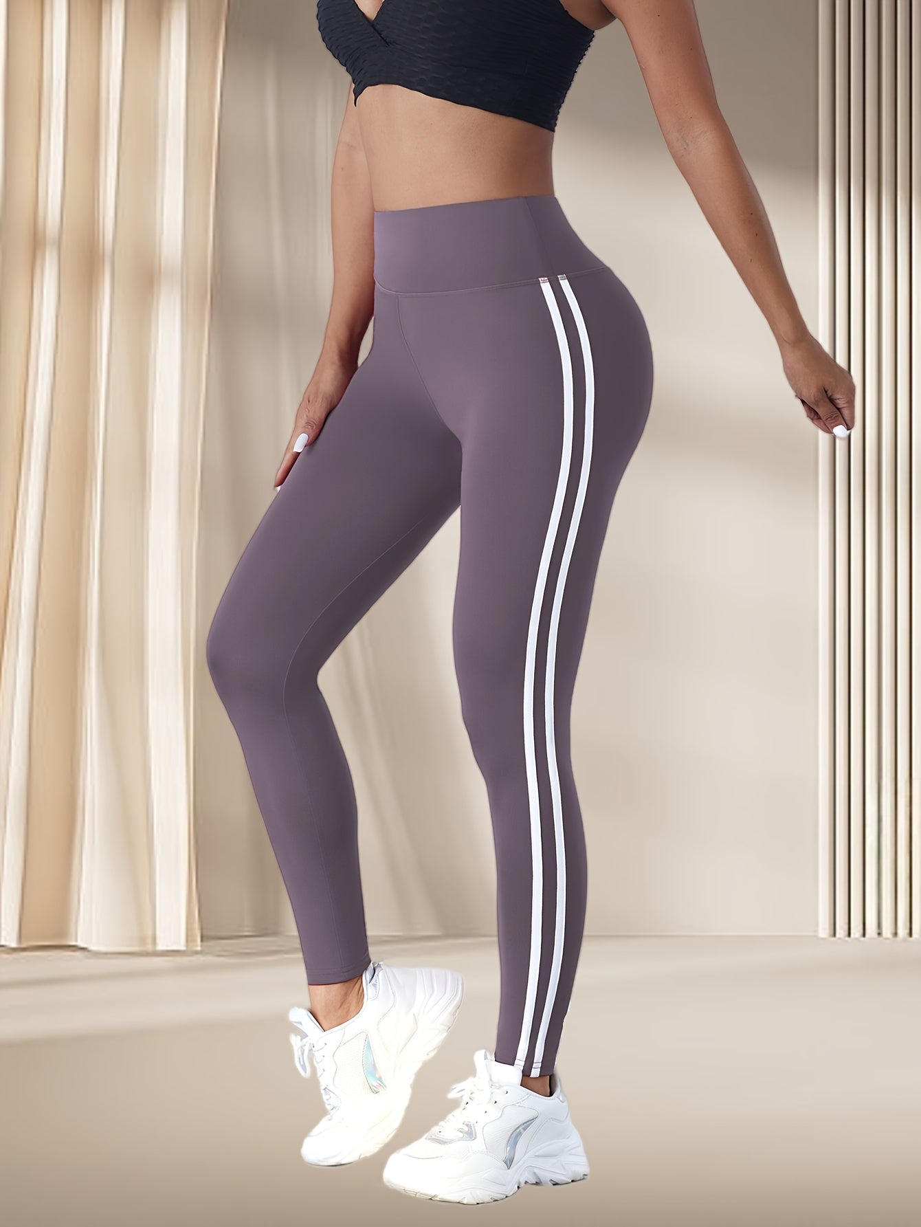 Women's Fashion Yoga Pants, Gym and Outdoor Sports Leggings with Tummy Control & Butt Lifting Design, Womens Fleece Lined Yoga Leggings, Gym Pants, High Waist Pants for Women, Yoga Clothes Women, Activewear Bottoms, Fitness A