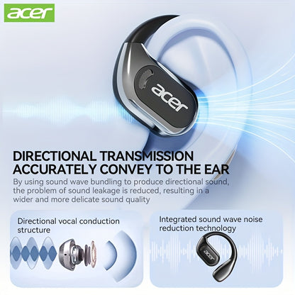 Acer OHR510 Pure Bass Sound Wireless Wireless Earbuds - New Model Over-Ear Design, Long Battery Life, High-Quality Sound for Sports