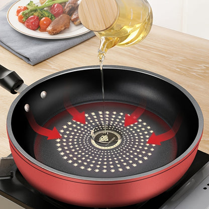 2pcs covered frying pan set, multifunctional and dual-use, smoke-free, suitable for kitchen pancakes, stir frying, etc