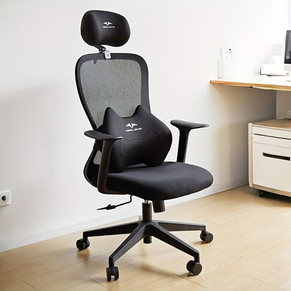 High back ergonomic chair with adjustable headrest function, office boss chair, complimentary adjustable height footrest, comfortable sitting posture