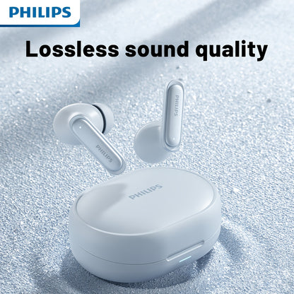 2025 for Philips Wireless Noise Canceling Headphones with 400mAh Battery, Double-Click Left Ear to Switch Mode, Lightweight &amp; Portable, USB-C Charging, Condenser Microphone, Semi-Open Back Design, Ideal Gift for Gamers &amp; Mus