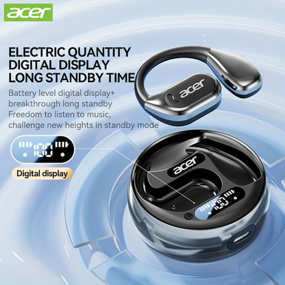 Acer OHR510 Pure Bass Sound Wireless Wireless Earbuds - New Model Over-Ear Design, Long Battery Life, High-Quality Sound for Sports