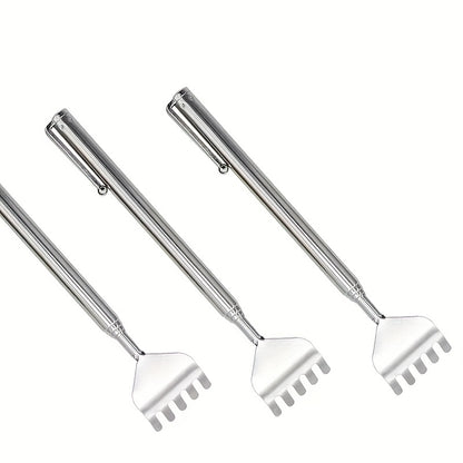 Adjustable Back Scratcher Stainless Steel Back Massage Telescopic Anti Itch Claw Massager Massage Tools For Elders Health Care