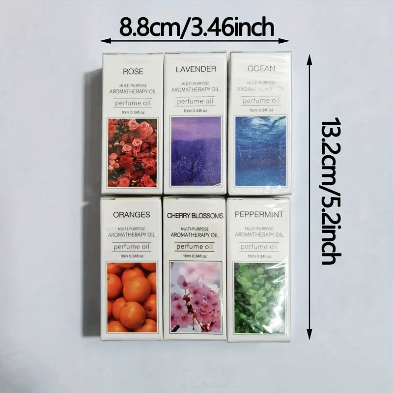 Each - Premium Essential Oil Set for Diffusers, Humidifiers, Candles &amp; Hair Care - Includes Rose, Ocean, Cherry Blossom, Lavender, Jasmine, Sandalwood, Sweet Orange, White Tea, Lemon, Mint, Mini